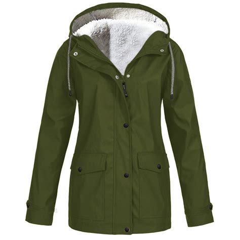 Thin Jacket Women Lined Rain Jackets for Women - Womens Plus Size Long ...