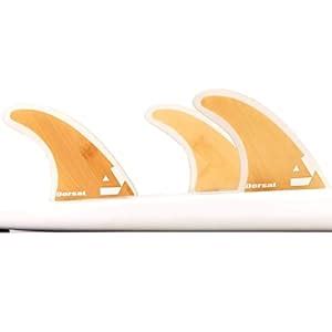 Dorsal Bamboo (Hexcore) Thruster Surfboard Surf Fins Set (3) Honeycomb ...