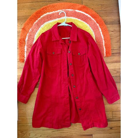 Jessica London Women's Red Jacket | Depop
