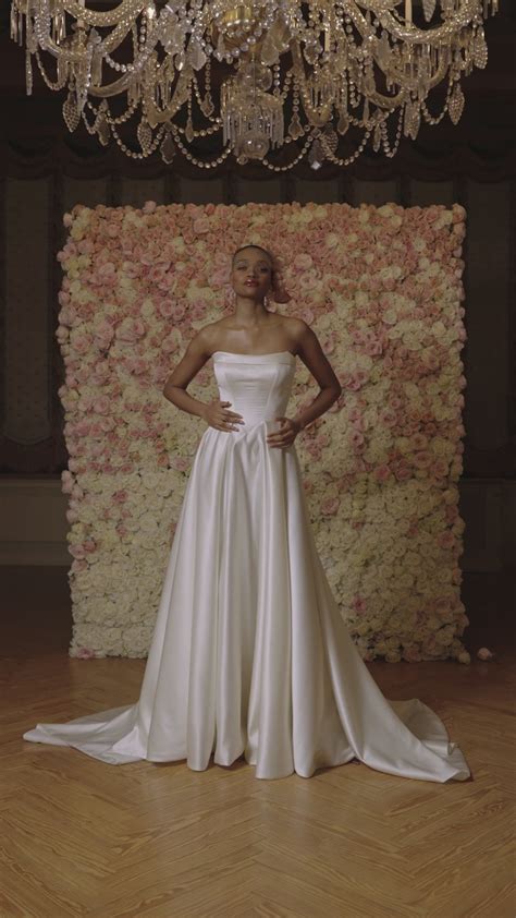 Archie | Satin Strapless Princess Wedding Dress