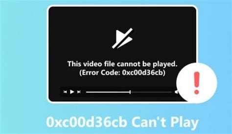 0xc00d36cb Video Error Code – Complete Repair Guide [Windows 10/11]