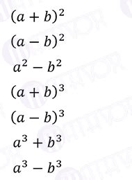 Image result for Short Multiplication Formulas