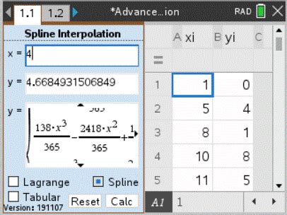 Advanced Interpolation - ticalc.org