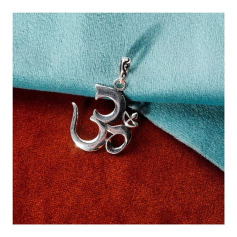 JSAJ Silver 925 Sterling Silver OM PENDENT LOCKET OM IN MEDIUM SIZE UN ...