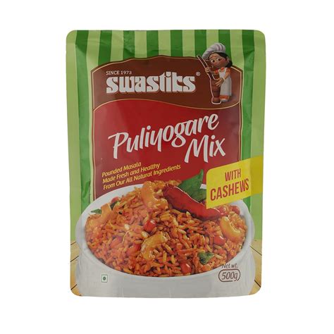 Swastiks Puliyogare Mix Powder with Cashew, 500g : Amazon.in: Grocery ...