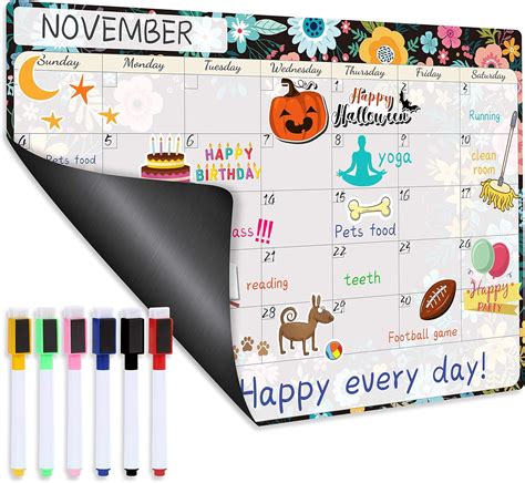 Monthly Magnetic Dry Erase Calendar for Fridge - Kosovo | Ubuy