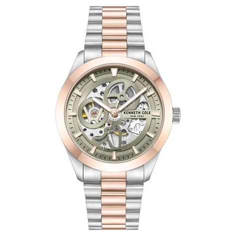 Buy Online Kenneth Cole Mechanical Hand Wound Analog Mechanical Grey ...