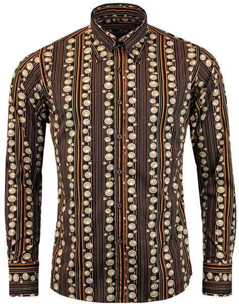 Trip 70s Stripe Men's Retro Mod Seventies Shirt | Mens retro shirts ...