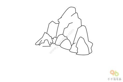假山怎样画 假山的简笔画最新画法，假山怎样画 假山的画法_山水风景简笔画