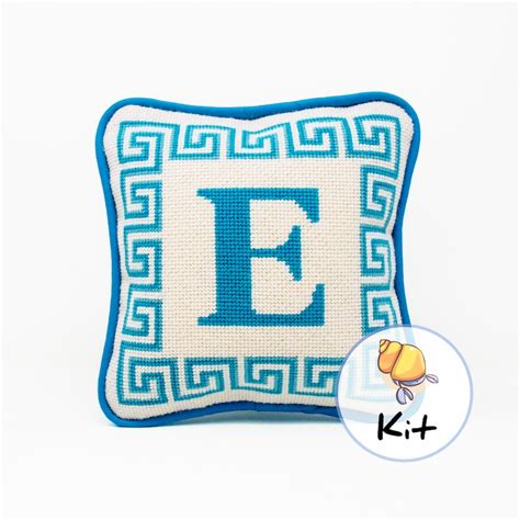Buy Initial Beginner Needlepoint Kit: Handpainted Monogram Canvas ...