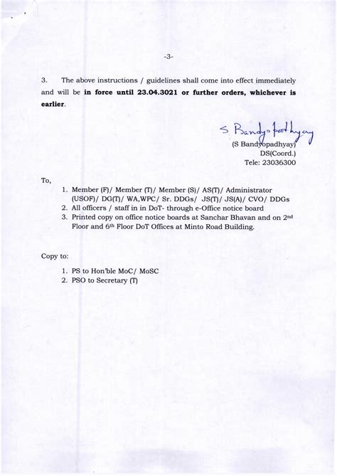 COVID19 Instructions dated 09.04.2021 | Attendance in office restricted ...