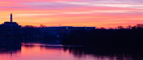 Download wallpaper 2560x1080 sunset, river, building, sky dual wide ...