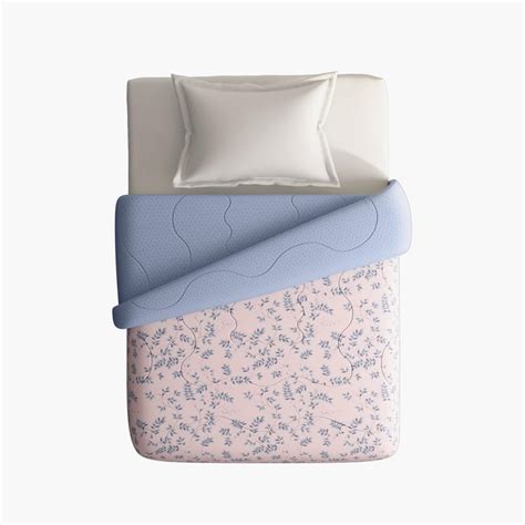 Buy PORTICO Whispering Tales Pink Printed Cotton Single Bed Comforter ...