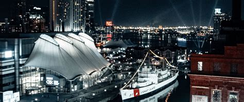 Download wallpaper 2560x1080 city, aerial view, buildings, ship, pier ...