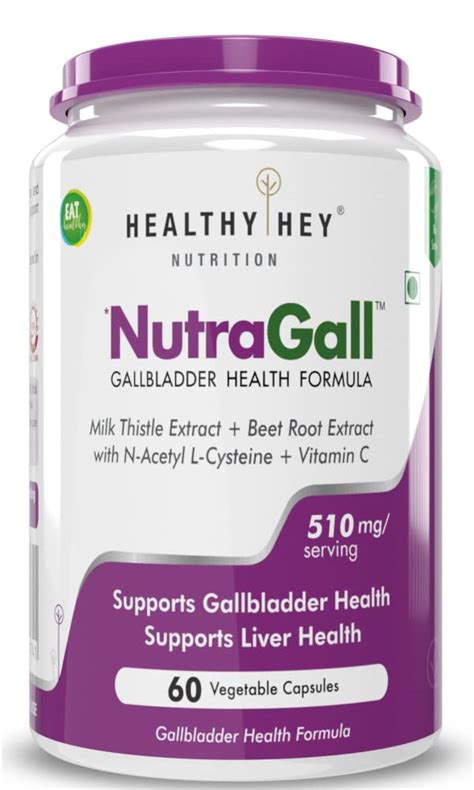 HealthyHey Nutrition NutraGall - Gallbladder Health Formula - 60 ...
