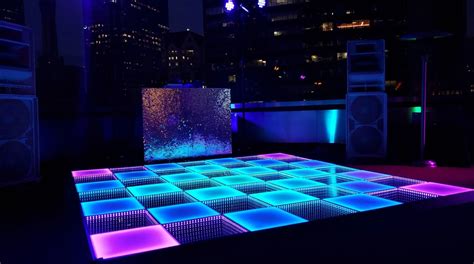 Infinity Mirror Illusion Glowing Dance Floor · Event Rental