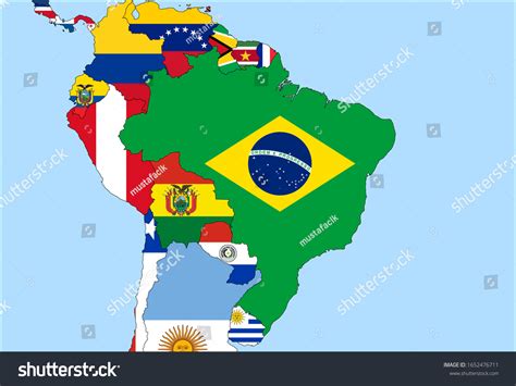 Center Map Brazil Vector Maps Showing: vetor stock (livre de direitos ...