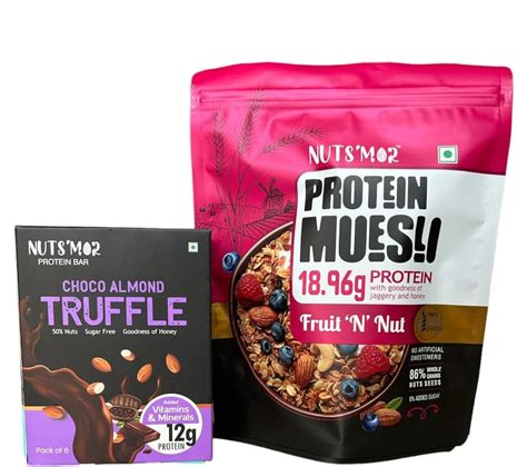NUTS'MOR Protein Muesli protein with goodness of jaggery and honey ...