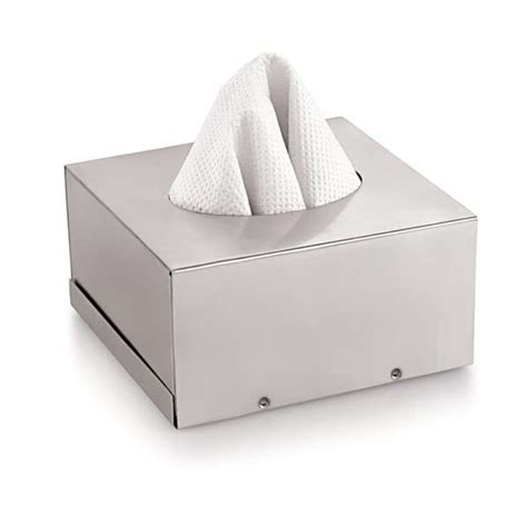 AB&T Stainless Steel Square Shape Tissue Paper Holder Box : Amazon.in ...