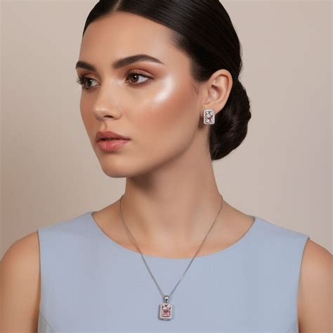 Ananya Pendant Set-Pink-Minima Collection – Blingvine