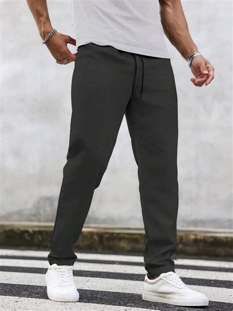 Men's Plain Black Rich Pants – Roar Fox