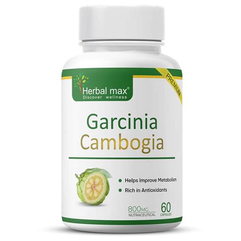 Herbal max Garcinia Cambogia For Weight Management Capsule (60 Capsules ...