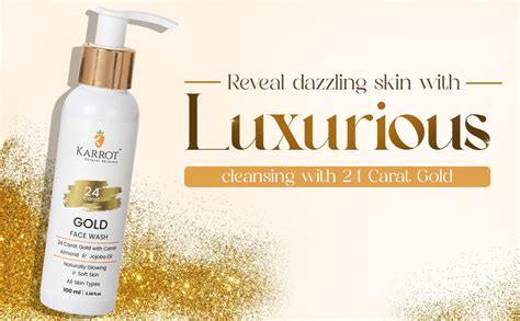 Karrot Natural Skincare 24 Carat Gold Face Wash with Hyaluronic acid ...