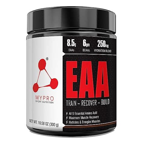 Mypro Sport Nutrition EAA Supplement 8500 mg EAA,6000mg BCAA,992 mg ...