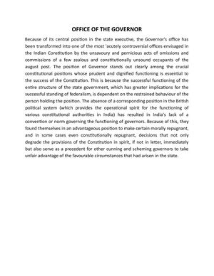 The Executive System in Theory and Practice - In this capacity, the ...