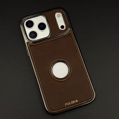 Stitch Leather Hidden MagSafe Logo Cut Case for iPhone 17 Series | Dua ...