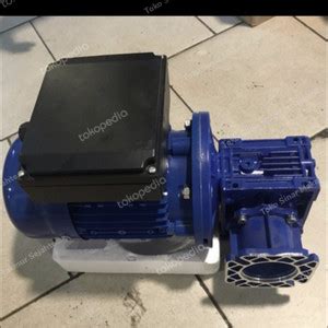 Jual Worm gear nmrv 040 with output flange tercouple motor 1/2 hp 3 ph ...