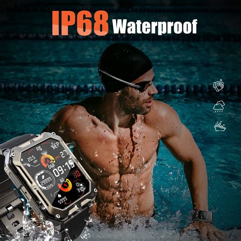 Men Tactical Military Smart Watches Health Tracker India | Ubuy