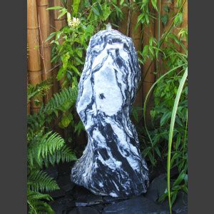 Marmor Komplettset Brunnen schwarzweiß 95cm - Marmor - Komplettset ...