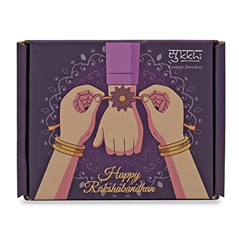 Sukkhi Raksha Bandhan Gifts Gold Plated Rakhi with Roli Chawal & Raksha ...
