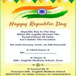 130+ Republic Day Invitation Messages 2024