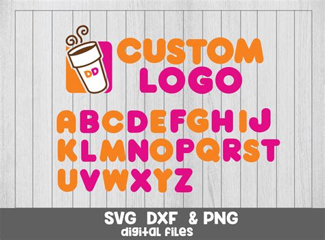 Dunkin Donuts Font Logo Dunkin Donuts Svg Letters Numbers and | Etsy UK