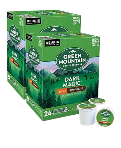 Green Mountain Dark Magic Decaf Coffee K Cups Pods, 48 Count - Walmart.com
