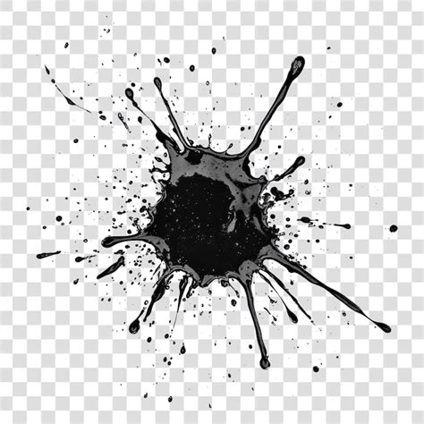Ink splatter splash background contemporary silhouette | Premium AI ...