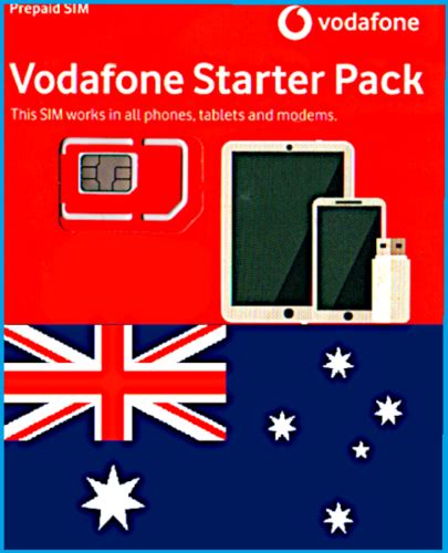 NEW, Vodafone, Australian PREPAID. Trio sized SIM India | Ubuy