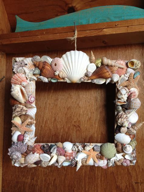 Shell picture frame | Seashell crafts kids, Shell crafts, Seashell crafts