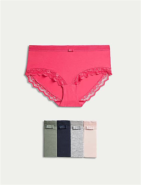 Buy Low Rise Laced Shorts at Marks & Spencer