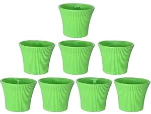 Dervino 11 Inch Modern Sunrise Pots, Durable Decorative Flower Planters ...