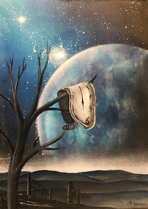 Dali Melting Clock Painting at PaintingValley.com | Explore collection ...