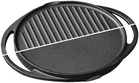Buy Meyer Pre-Seasoned Cast Iron 2 in 1 Grill and Griddle Pan | Cast ...