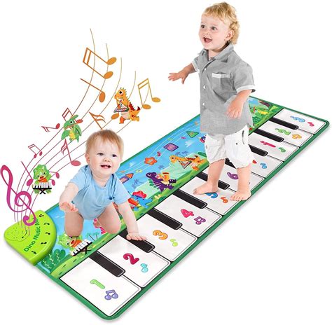 Toner Depot Baby Piano Mat Dinosaur Musical Playmat for Kids 1-5 Years ...