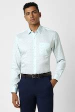 Buy Men Blue Slim Fit Full Sleeves Formal Shirt Online - 39659209 ...