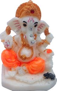 ART N HUB Marble Look Hindu God Shri Ganesh Car Dashboard Marble Look ...