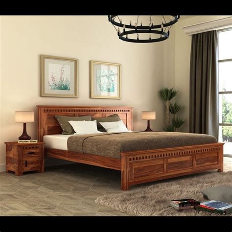Trueliving Soft designer Dark bed Laminated Finish & PU Finish 6Ft *6F ...
