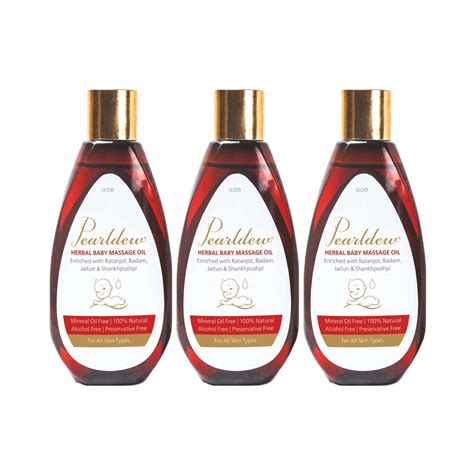 Buy PEARLDEW HERBAL BABY MASSAGE OIL 100 ML | RATANJYOT, BADAM ...