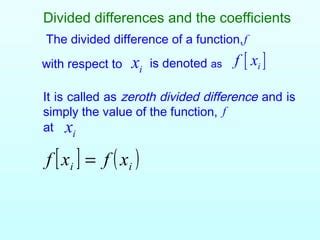Image result for Newton's Divided Difference Example